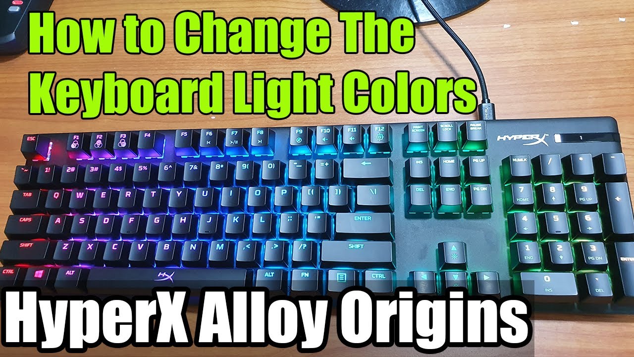 Как изменить цвет подсветки клавиатуры на клавиатуре HyperX Alloy Origins