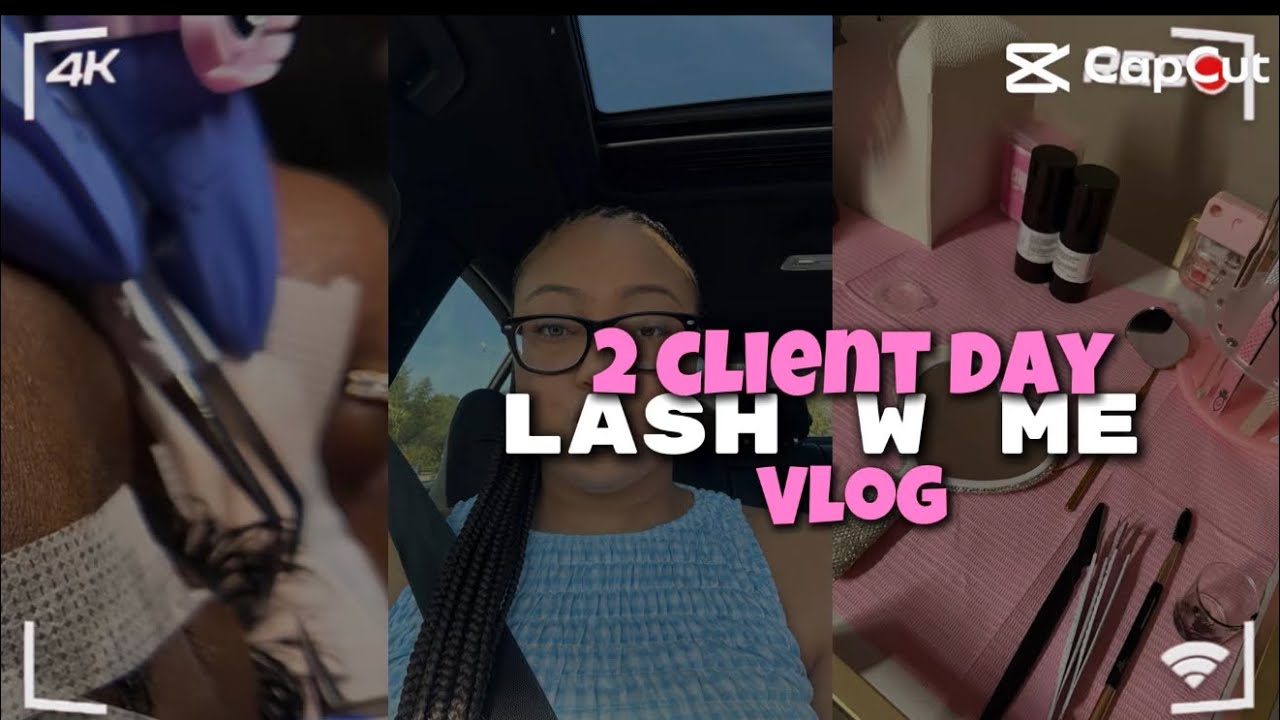 DAY IN MY LIFE LASH TECH (2 client day )💞