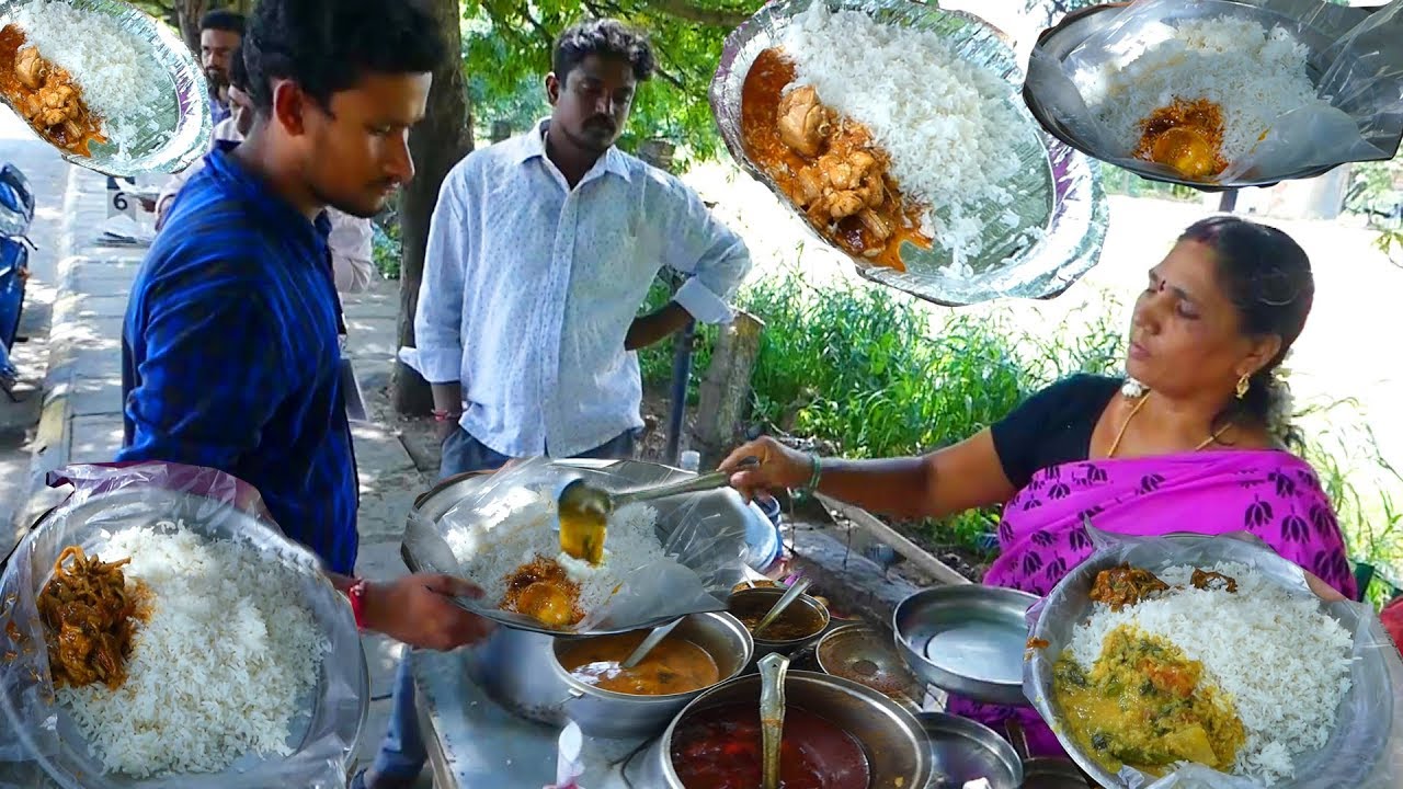 Cheapest Roadside Unlimited Meals | Indian Street food 