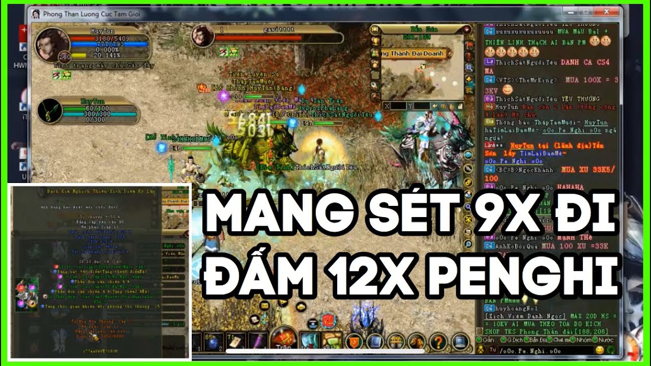 PHONG THẦN l MANG SÉT 9X GS ZIN ĐI ĐẤM 12X VIP PENGHI XEM SHOP BÁN ĐỒ TẠI TIN CỦA FANPAGE HUYTUN