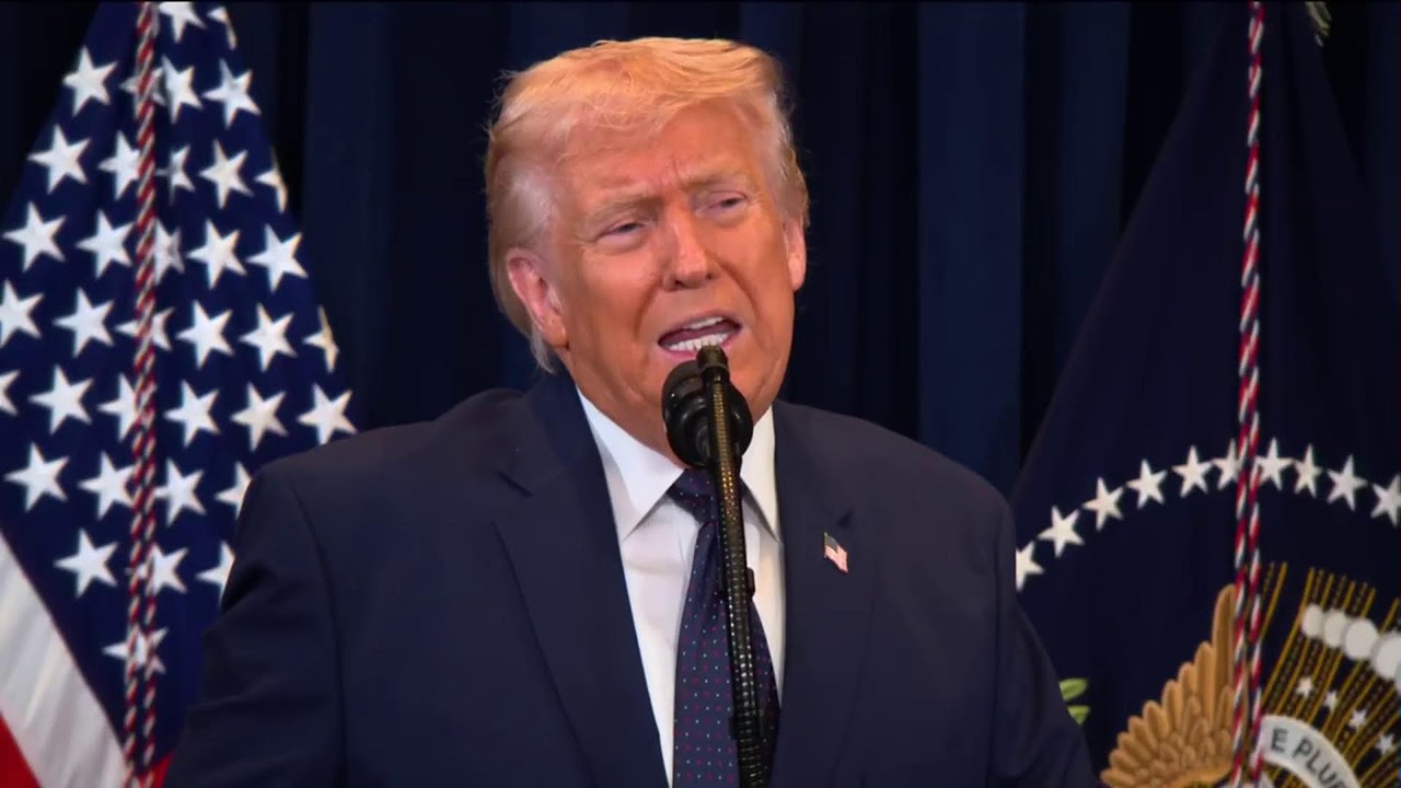 President Trump provides update on conflict with Iran