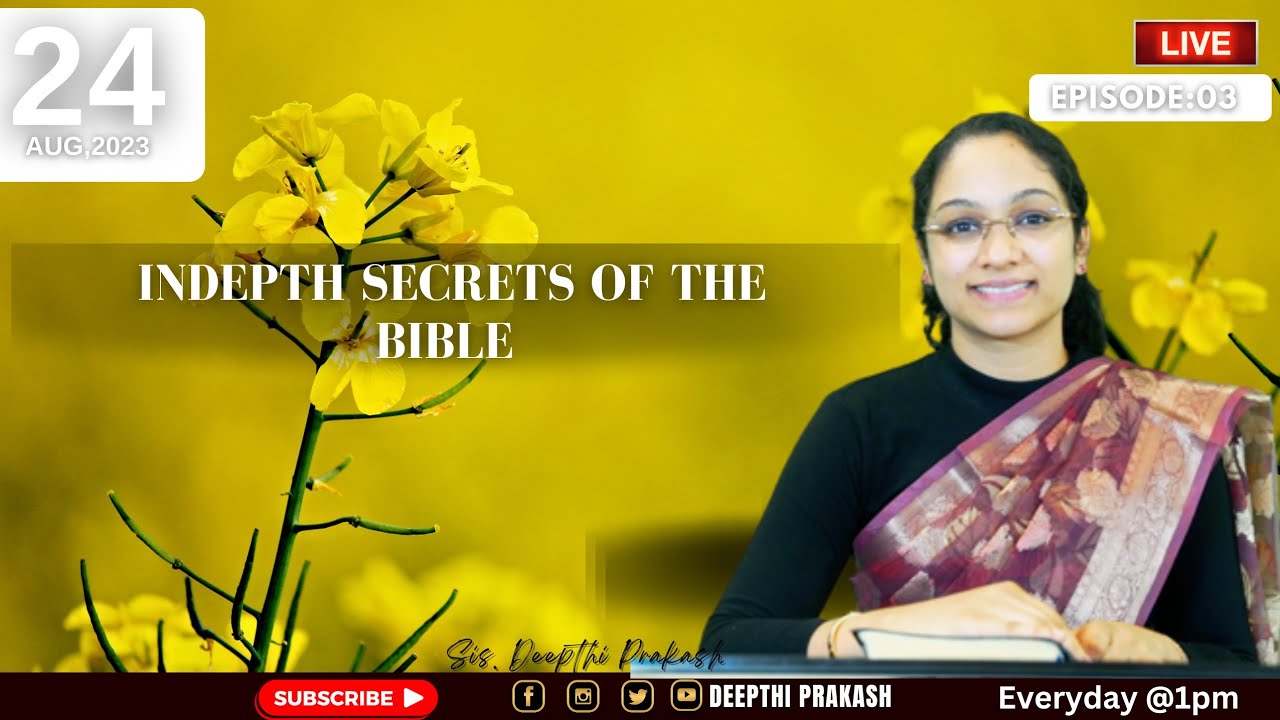 Words Of Wisdom | In Depth Secrets of the Bible | Sis. Deepthi Prakash | 24 Aug 2023