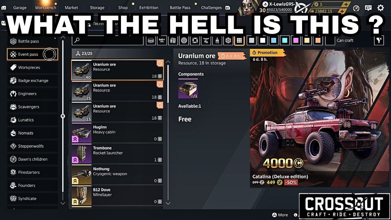 Crossout Are Manipulating Their Own Market To Sell Packs