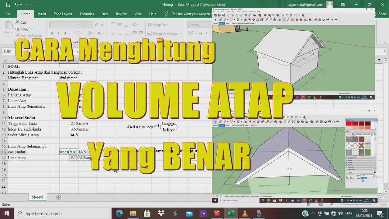 Cara Menghitung Volume Atap Yang Benar