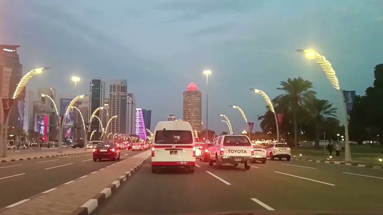 Cornish road Al dafna doha Qatar.! কর্নেশ রোড় আল দাফনা দোহা কাতার 