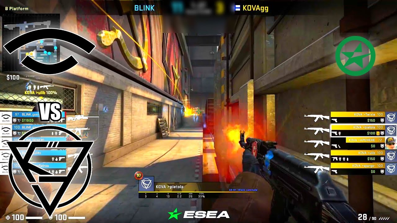 BLINK vs KOVA - ESEA Advanced Season 36 | CSGO HIGHLIGHTS