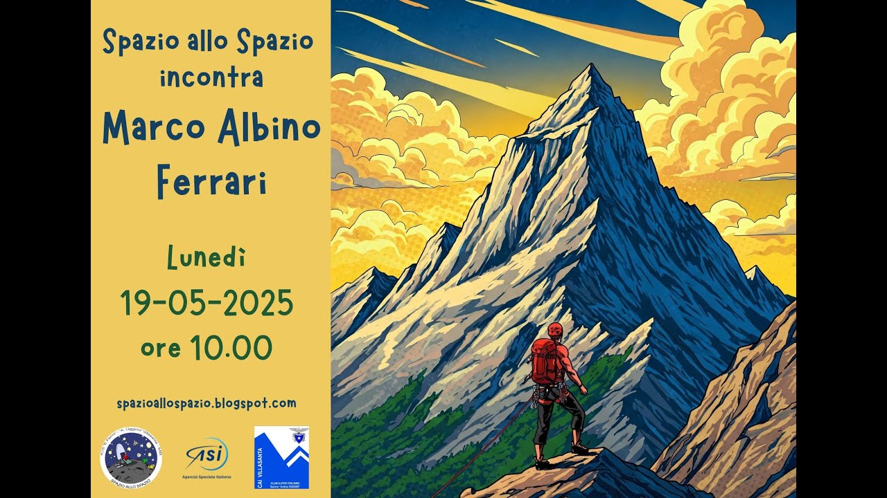 19.05.2025 - Spazio allo Spazio incontra lo scrittore Marco Albino Ferrari