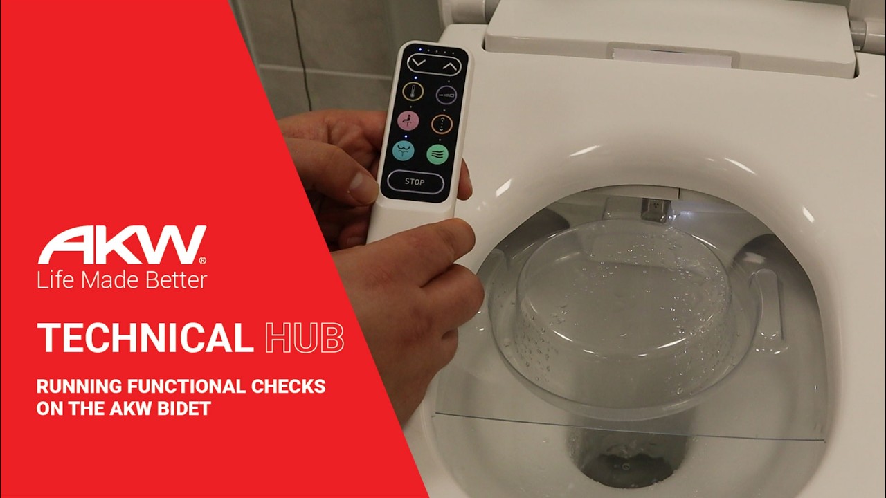 Running Functional Checks on an AKW Bidet