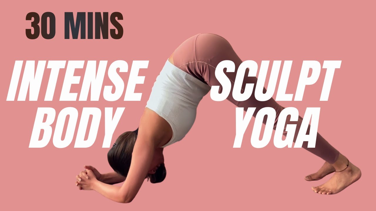 Intense Yoga Sculpt Workout (Full Body Power Yoga) - Intermediate Level Challenge