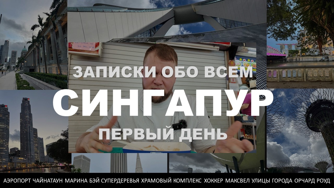 Сингапур. Первый день: город будущего, чайнатаун, фуд-корт и ночные огни
