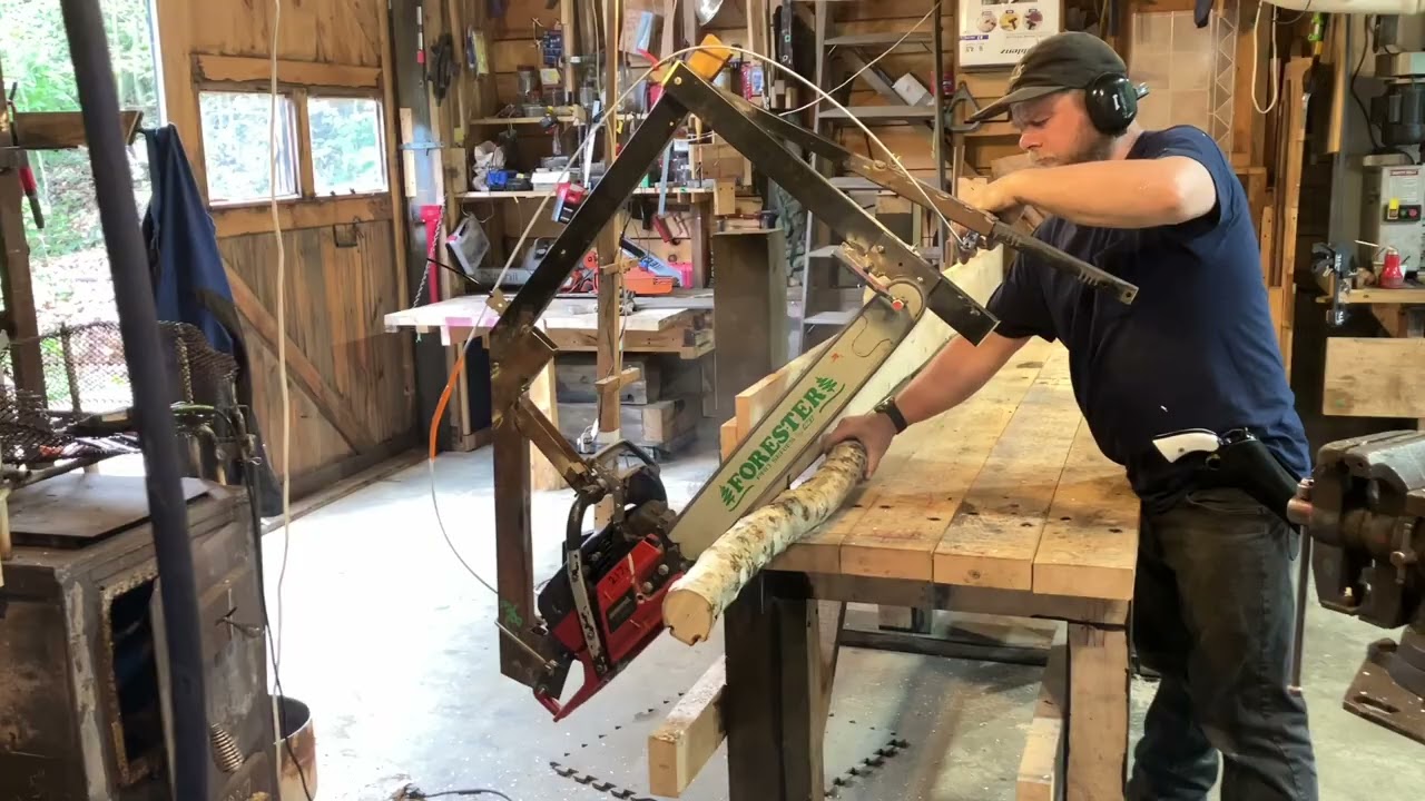 Firewood saw bench