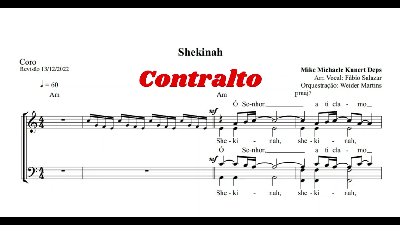 Shekinah Contralto (Atualizado)      #icm #contralto #louvor