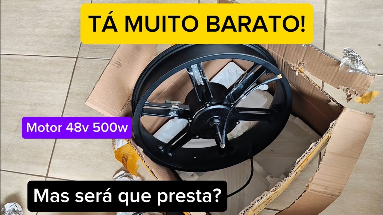 TÃO BARATO, MAS SERÁ QUE FUNCIONA?!? Motor 48v 500W sabor...