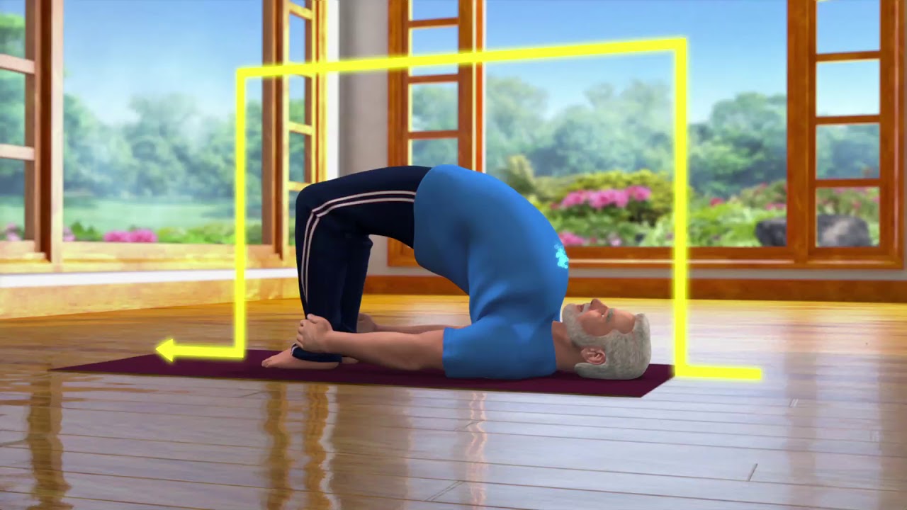 Yoga with Modi : Setubandhasana Hindi