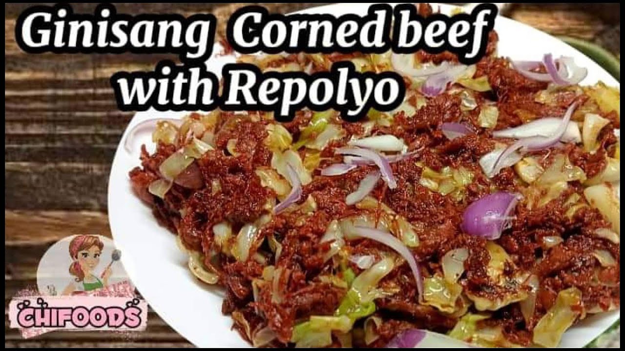 Ginisang Corned Beef with Repolyo