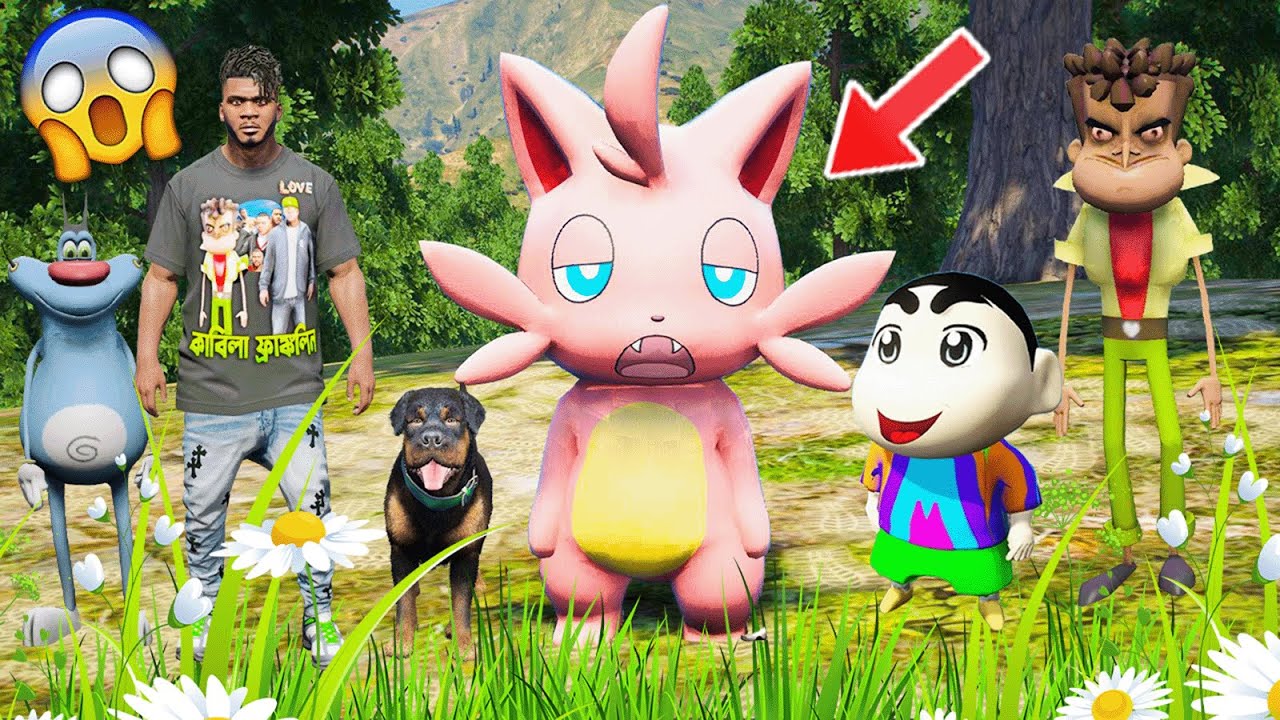 Franklin's CRAZY Encounter with Shinchan Kabila in GTA 5!
