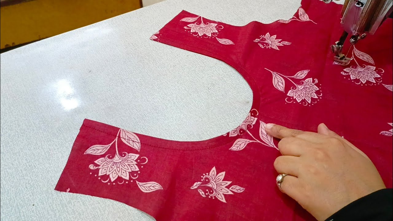 Very Easy Neck Cutting & Stitching For beginners Ureb/Tirchi Patti Neck Cutting Stitching 2025 
