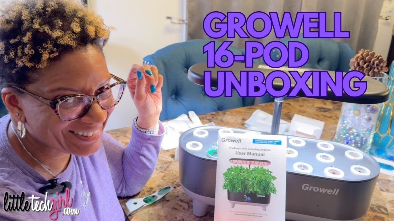Growell 16-Pod Hydroponics Unit — Unboxing, Setup & First Impressions