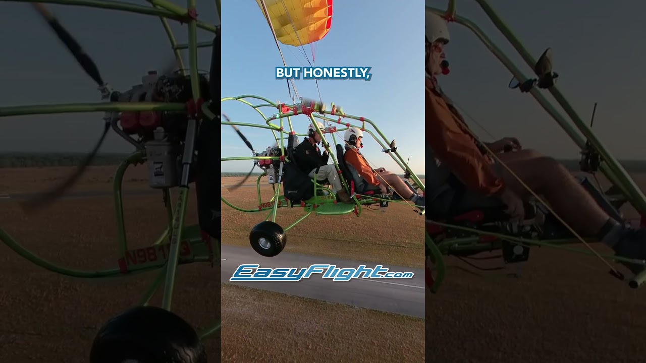 The Best Way to Watch Your Parachute at Takeoff 🪂👀 #learntofly #poweredparachute