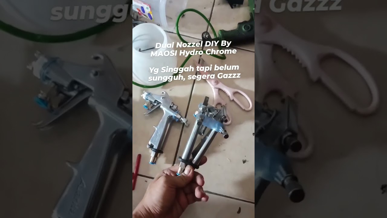 Proses pembuatan Dual Nozzel DIY for Hydro Chrome