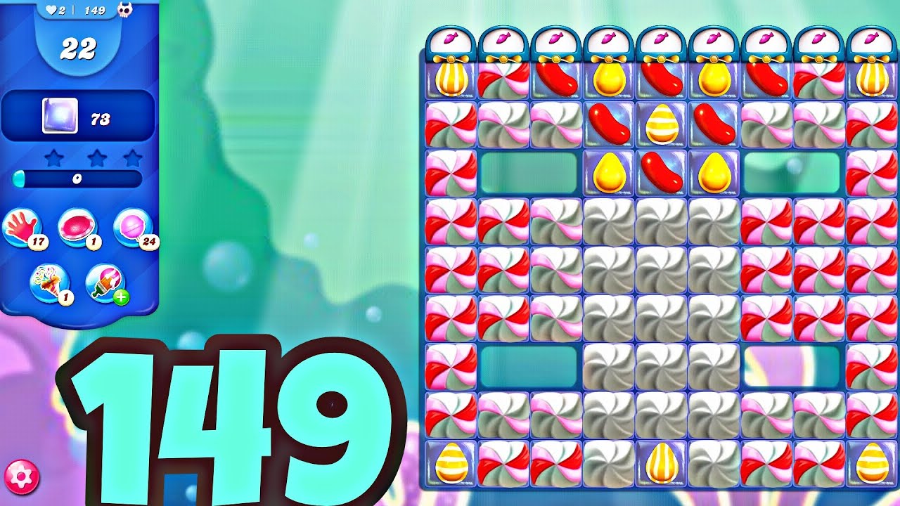 CLEAR THE CANDY CRUSH SAGA LEVEL 149 (1 MOVE LEFT): Tips and Tricks