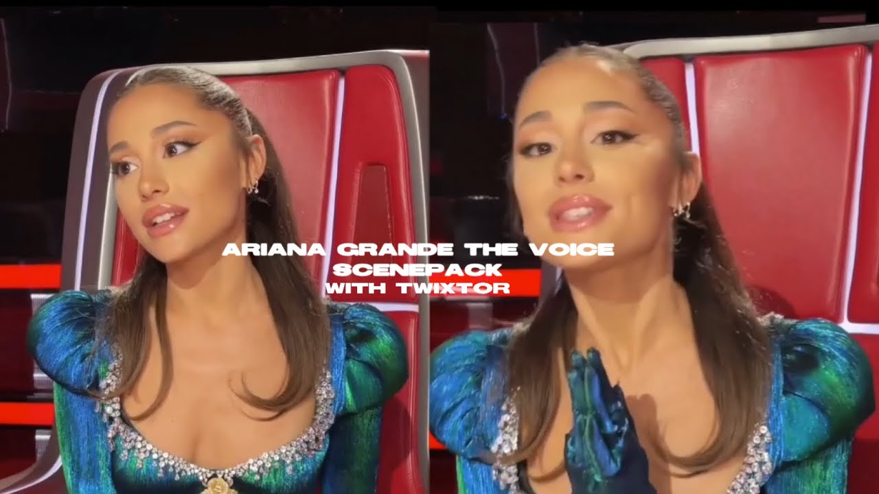 Ariana Grande on The voice scenepack with twixtor