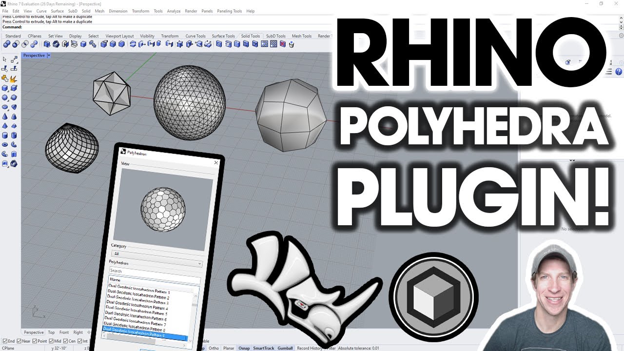 Amazing Polyhedron Add-On for Rhino - RhinoPolyhedra!
