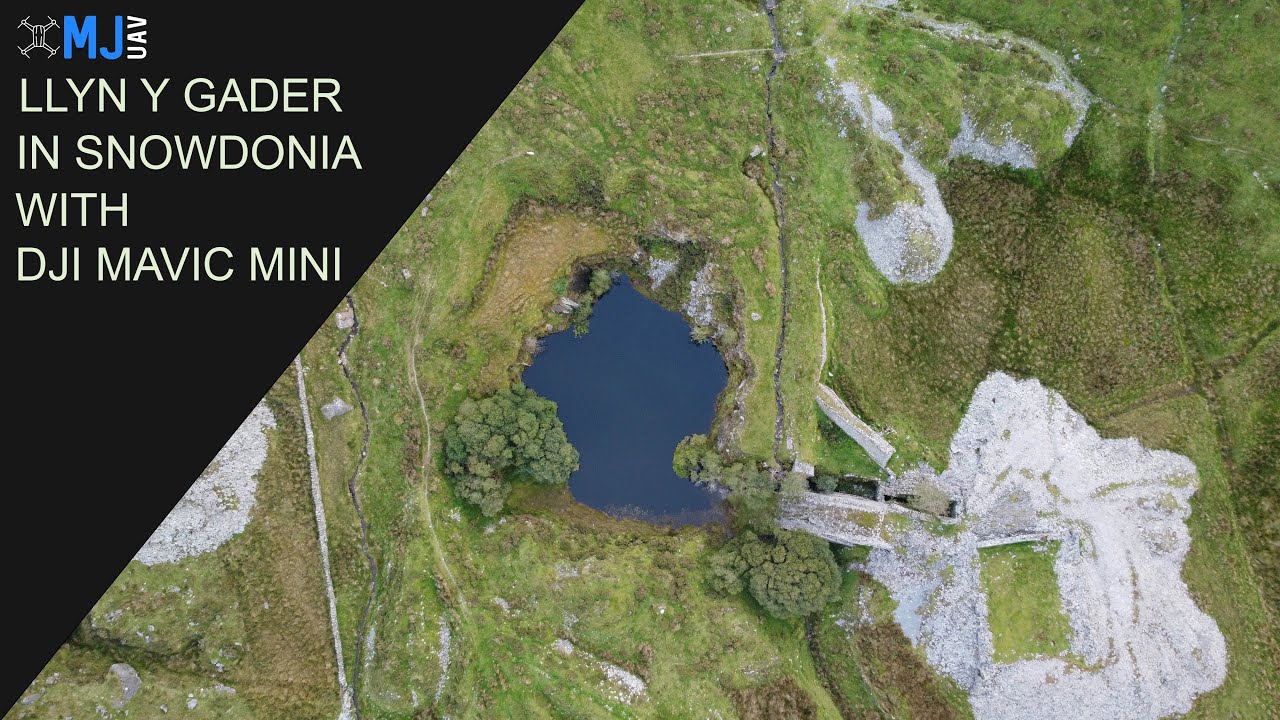 Llyn Y Gader Quarry, Rhyd Ddu In Snowdonia Drone Footage - DJI Mavic Mini