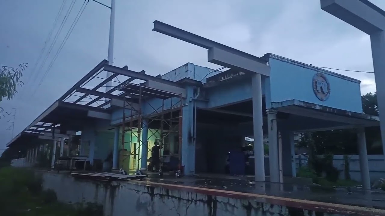 Demolition works in PNR Muntinlupa Station.