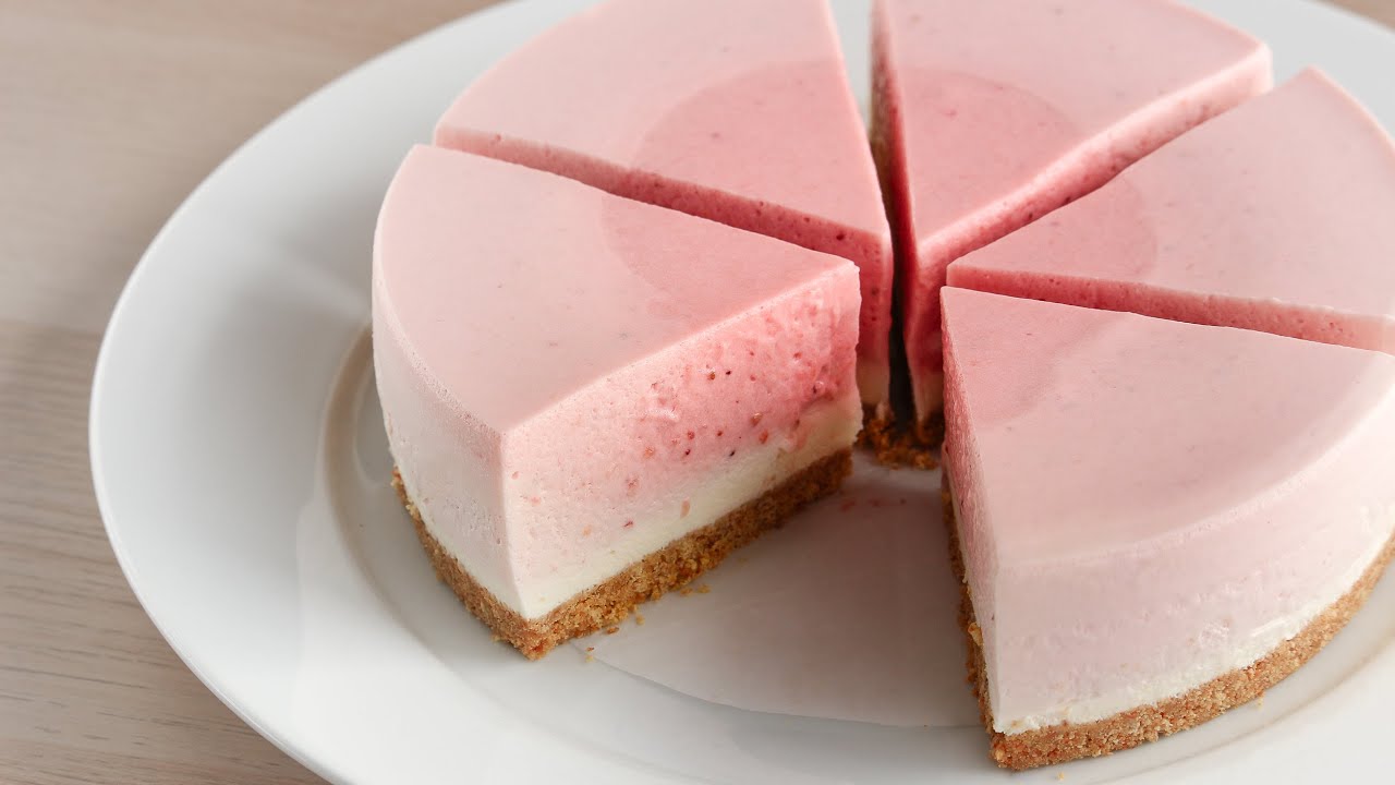 No-Bake Strawberry Cheesecake Recipe | No-Oven