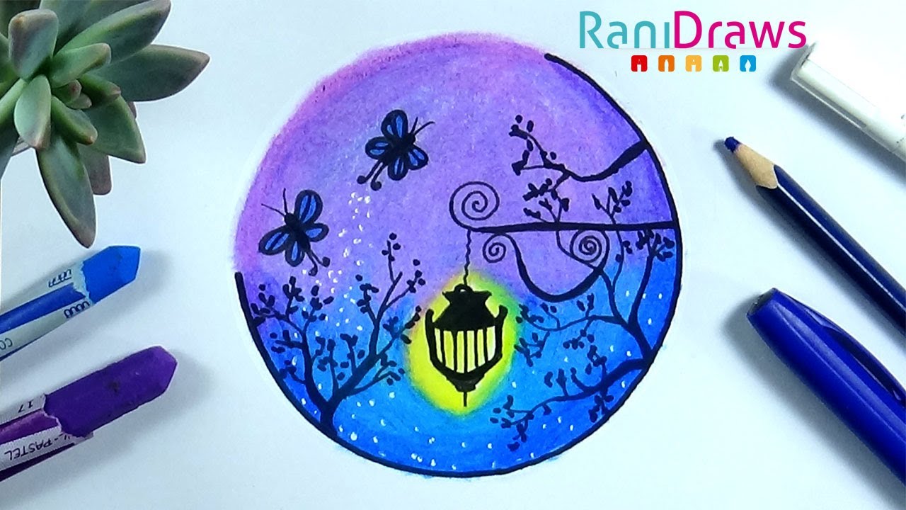 Cómo dibujar un PAISAJE FÁCIL - Paso a paso