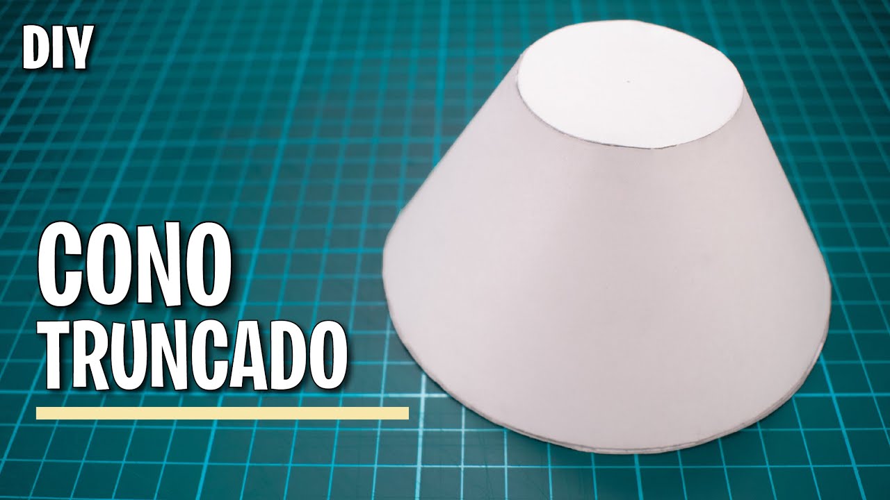 Como hacer un cono truncado