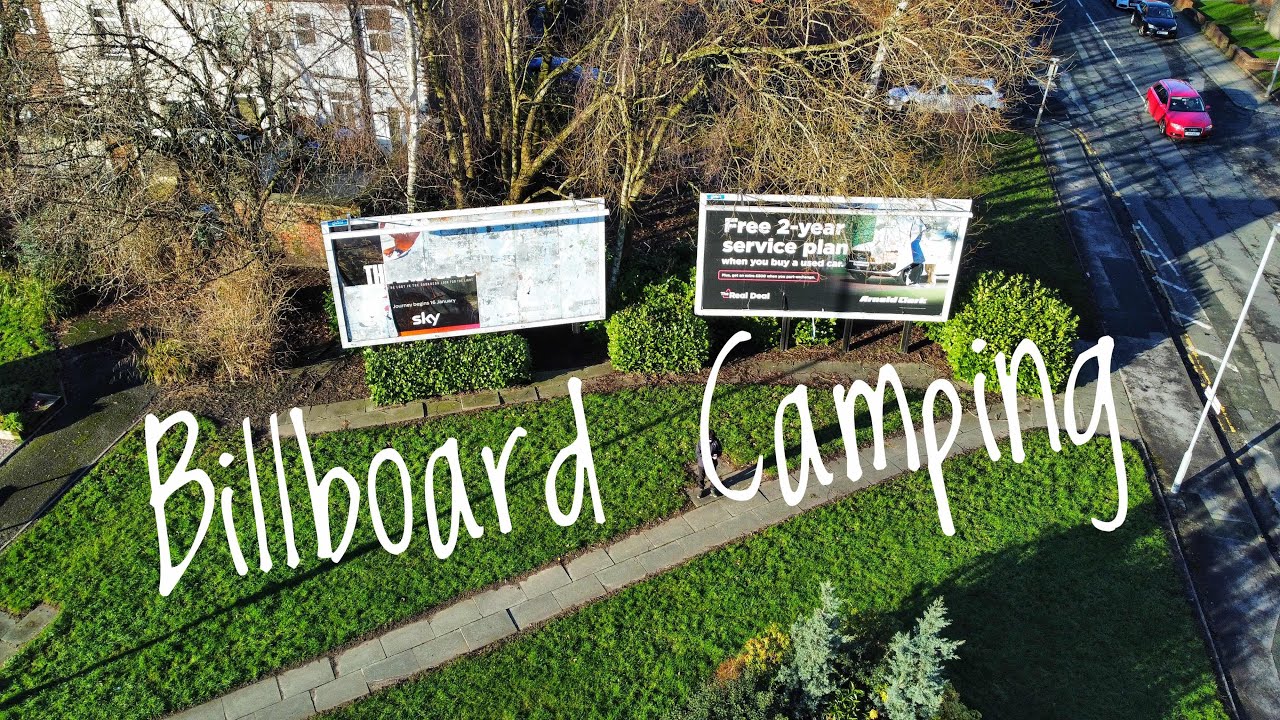 Stealth Camping Under A Billboard #stealthcampingalliance