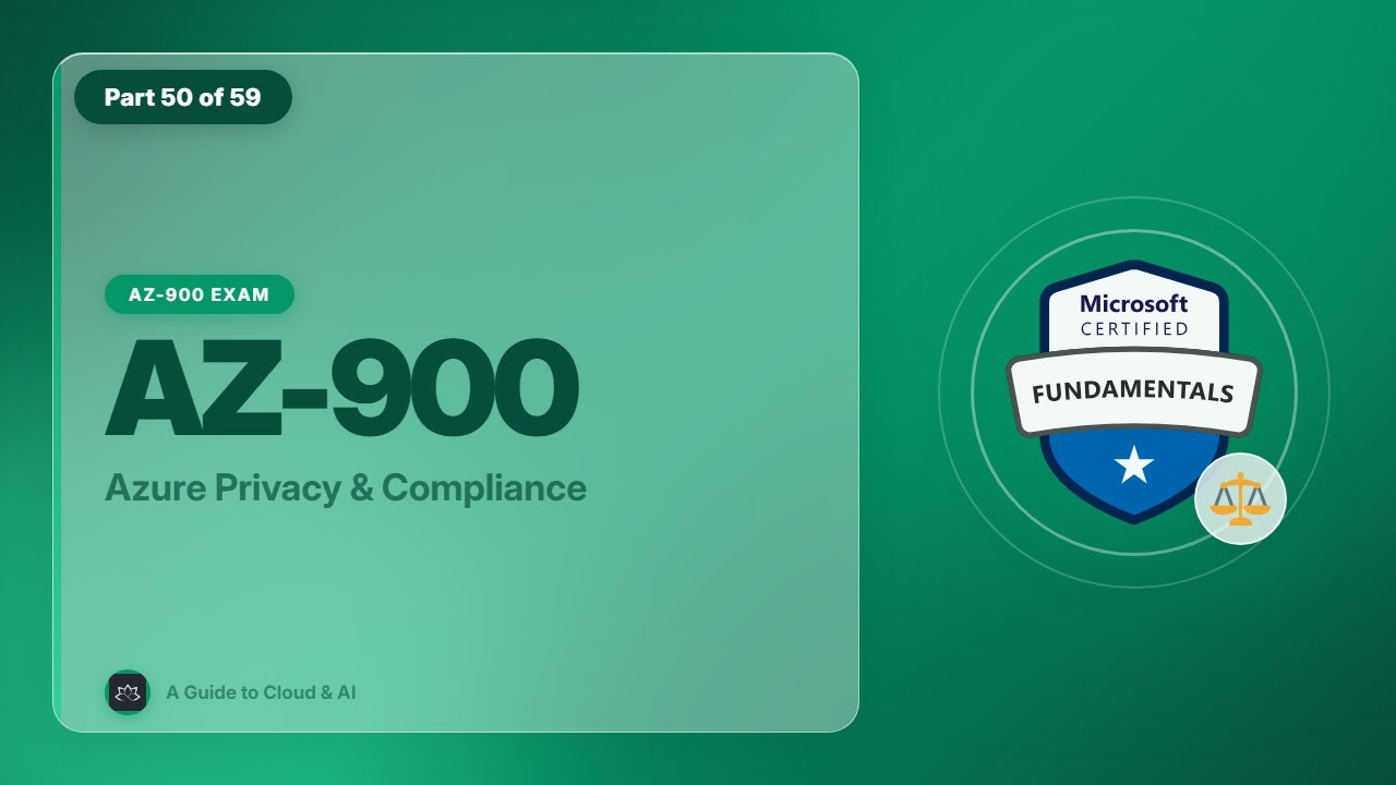AZ-900 Exam EP 49: Azure Privacy & Compliance