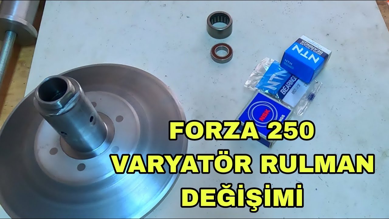 Forza 250 Varyatör Rulman Değişimi / Varyatör Rulman Değişimi / Honda Forza Clutch Bearing Replaceme