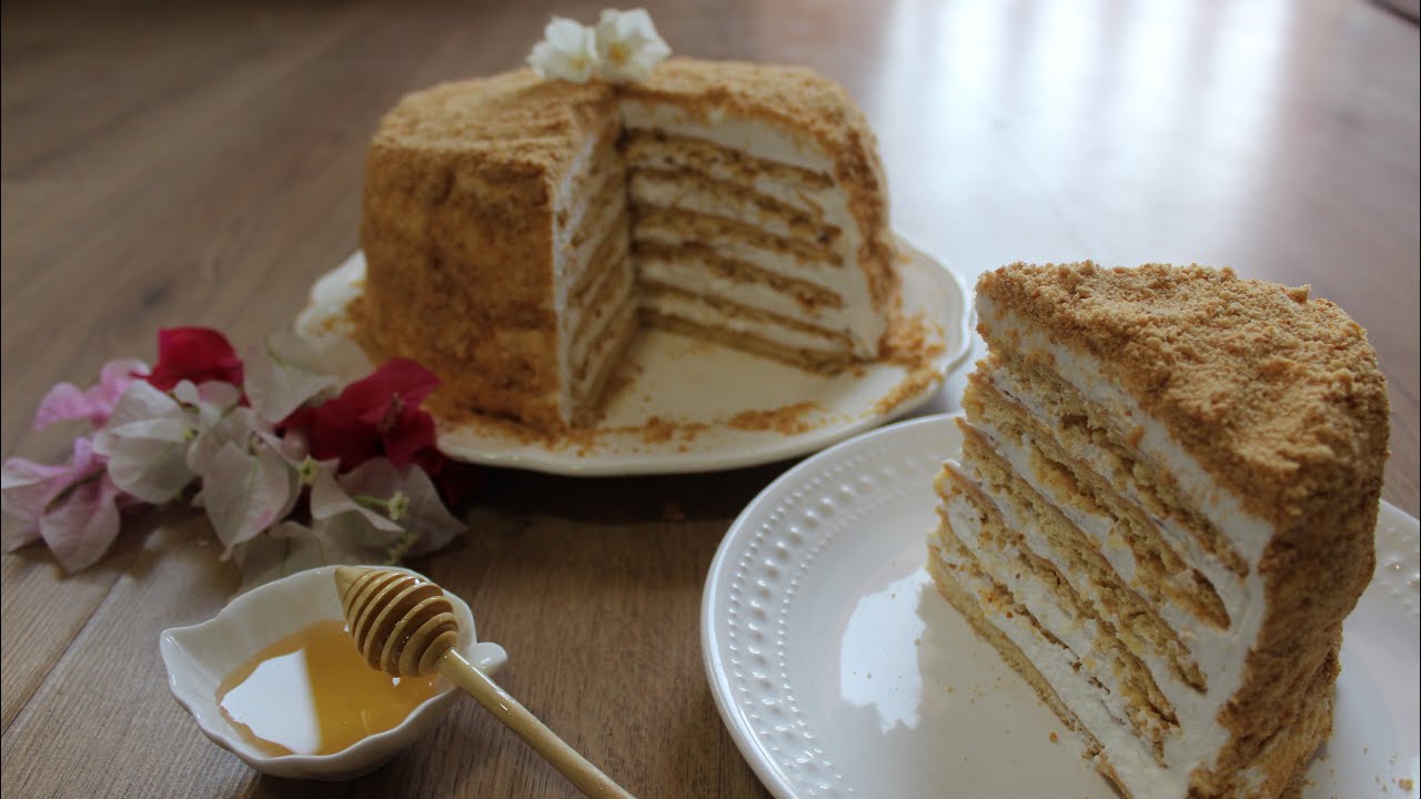 🍯 Honey cake 🎂 MEDOVIK gâteau russe au miel 🍯
