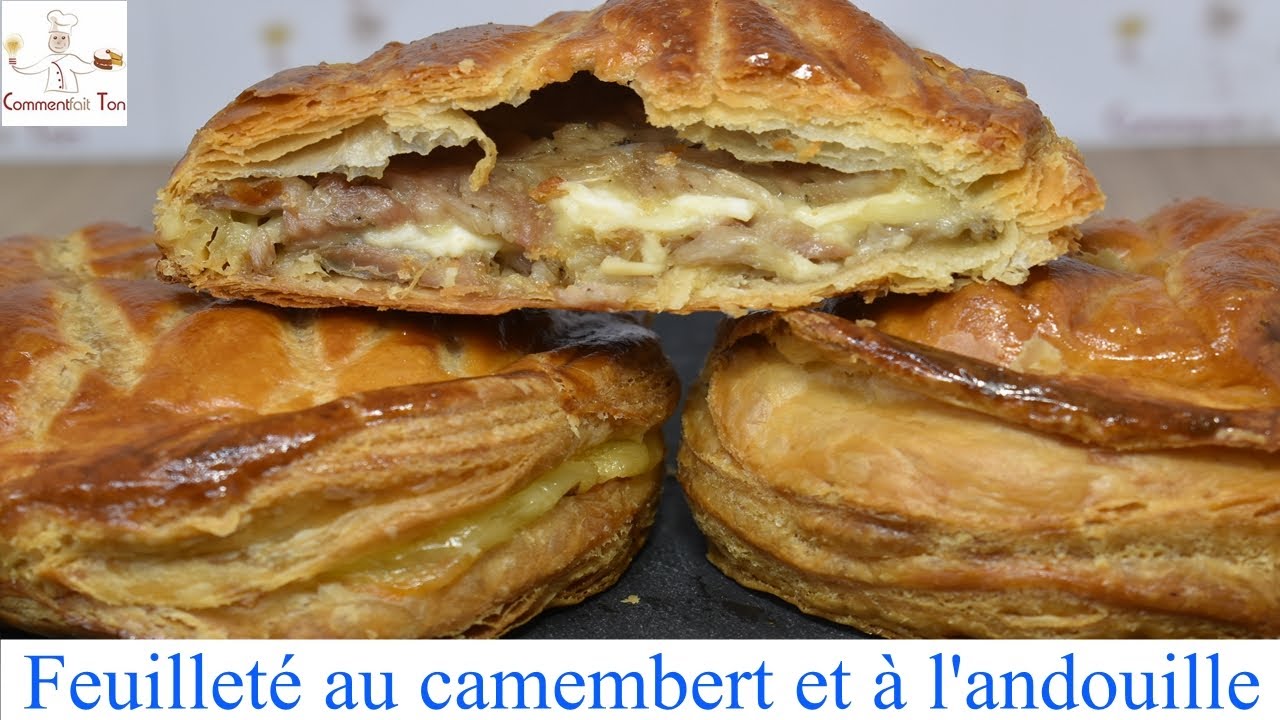 Recette des feuilletés (friands) au camembert et à l'andouille