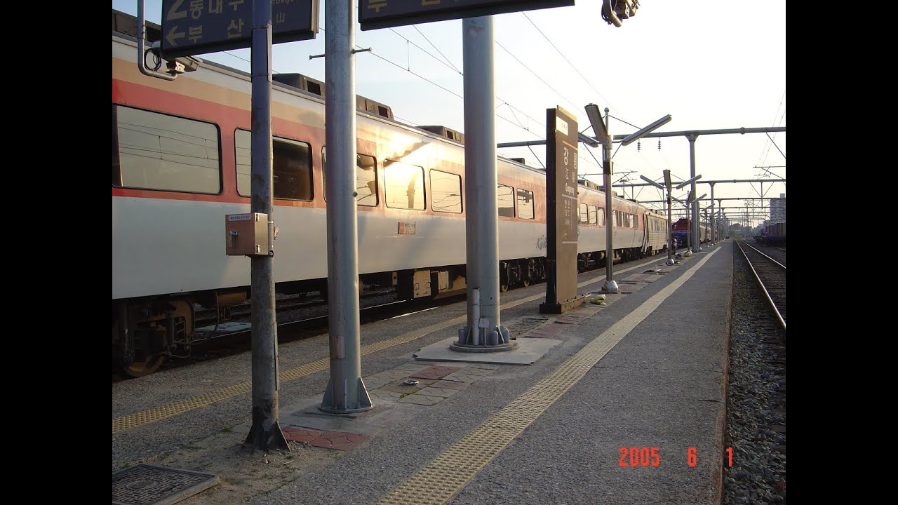 韓国鉄道　 日本語による車内放送１　korea railway