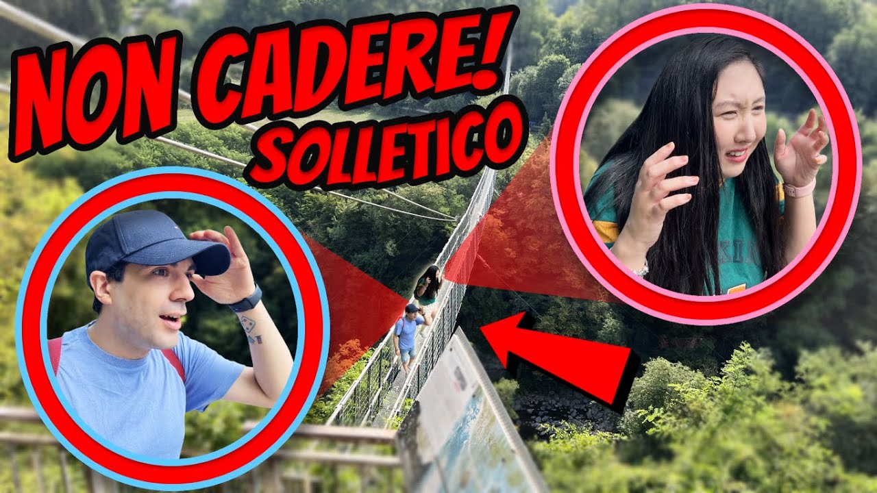 NON CADERE COL SOLLETICO DAL PONTE SOSPESO PIÙ LUNGO D'ITALIA! | Lore & Tina #7