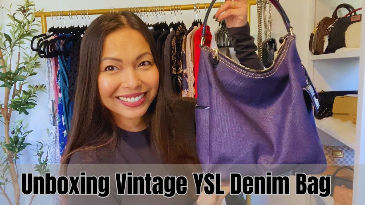 YSL Denim Bag Unboxing