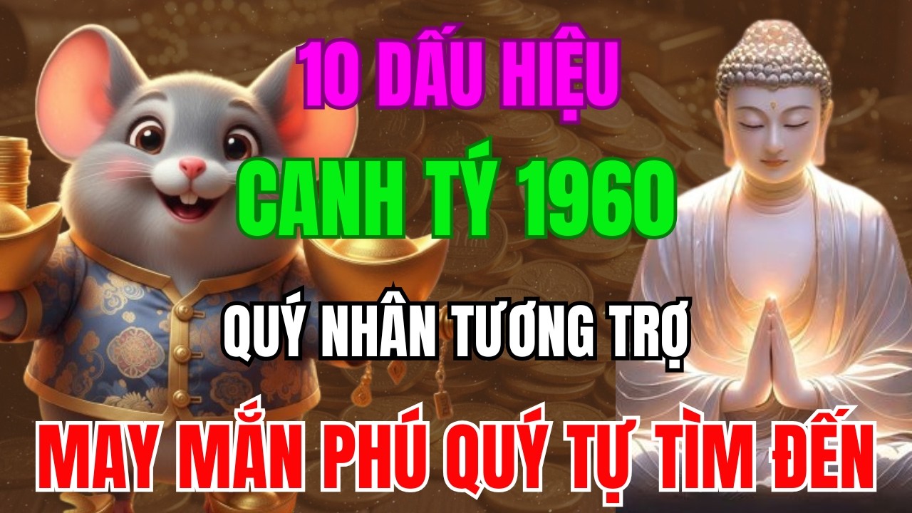 10 Dấu Hiệu CANH TÝ 1960 Được Trời Thương Phật Độ, Quý Nhân Tương Trợ, May mắn Phú Quý Tự Tìm Đến