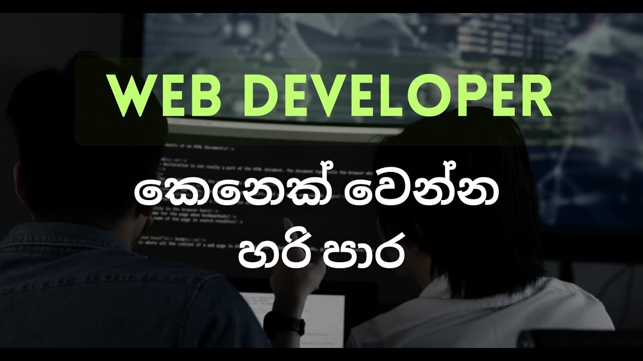 Web Developer Roadmap For Beginners in Sinhala