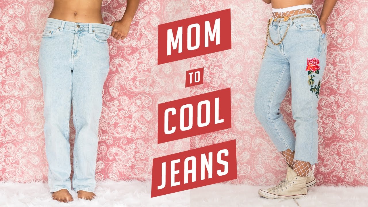 DIY Mom Jeans to Cool It-Girl $4 Jeans | DIY | Nava Rose