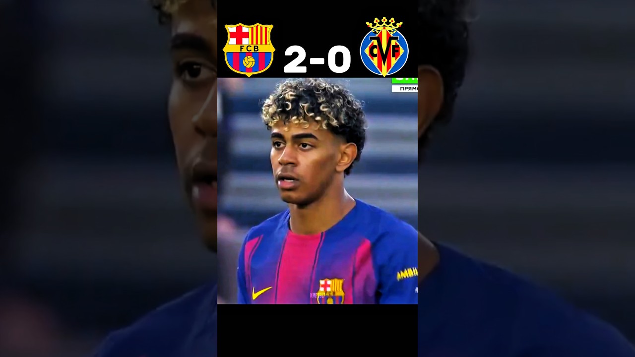 Lamine Yamal Hat-trick🤯🔥| Barcelona vs Villarreal | La Liga #shorts #football #youtube