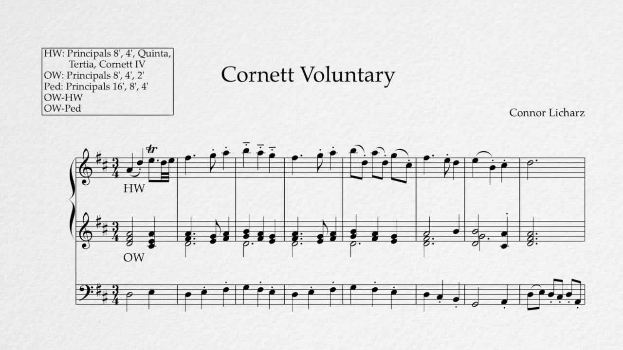Cornett Voluntary | Connor Licharz