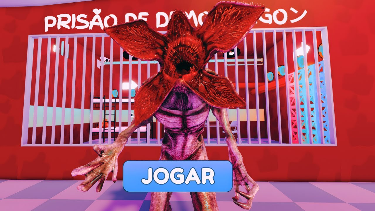 ESCAPEI DA PRISÃO DE STRANGER THINGS DEMOGORGON BARRY'S PRISON RUN OBBY ROBLOX | GAMEPLAY 4K