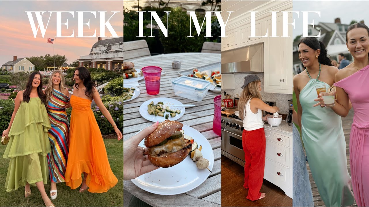 WEEK IN MY LIFE | cape cod (gretchen's WEDDING!!!), summer fun in NYC, cooking + reading
