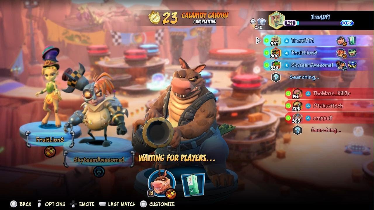 Crash Team Rumble match, Oct. 16th, 2025