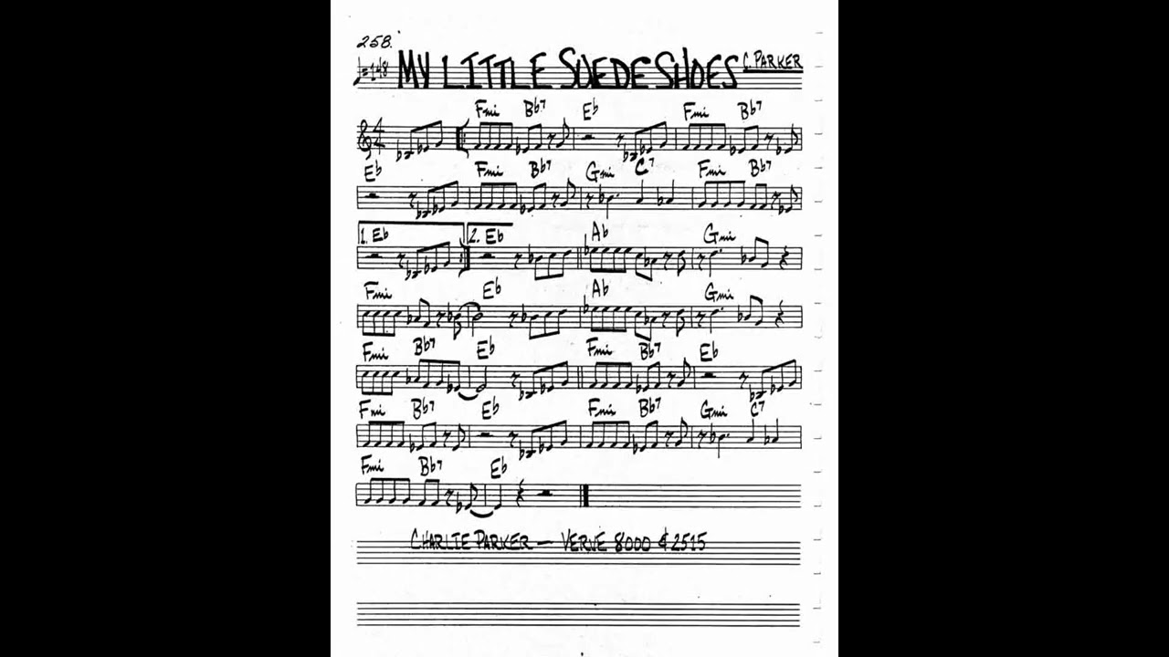 My Little Suede Shoes   Charlie Parker   Backing Track ⧸ Play Along uKtL2QKHhIQ