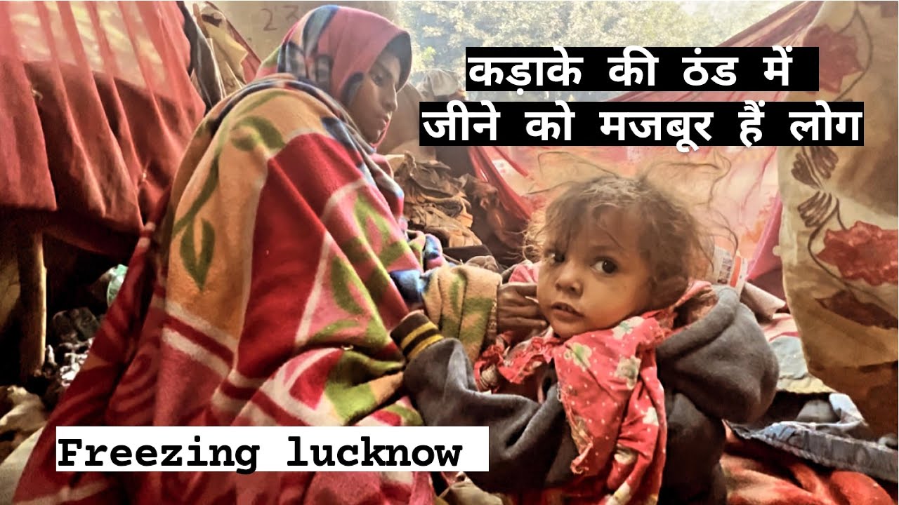 How The Homeless Are Coping With The Chilling Lucknow Cold | Winters In Lucknow | Temperature Drop
